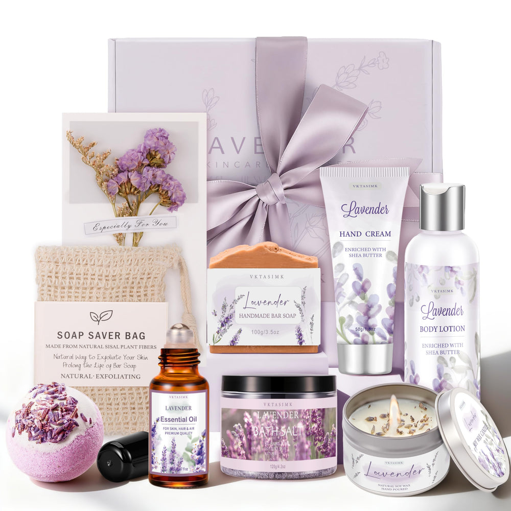 VKTASIMK lavender candle provides a calming ambience for relaxation