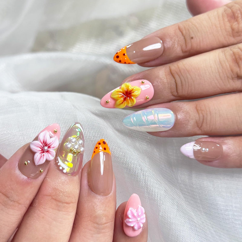 Vlazryk rhinestone accent nails for sparkling party looks