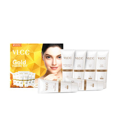 VLCC Gold Facial Kit brush demonstrates smooth, even product application.
