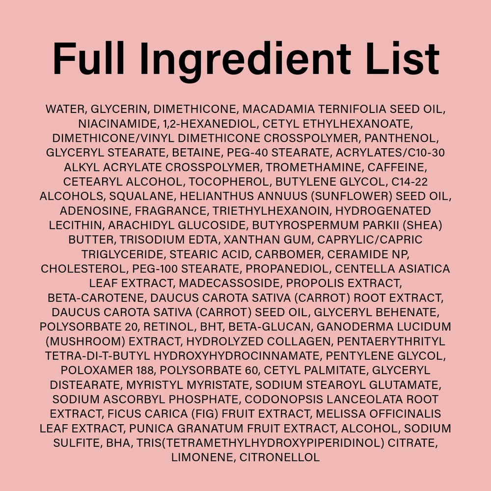 VLUE retinol fig extract visual emphasizes anti-aging nourishment.