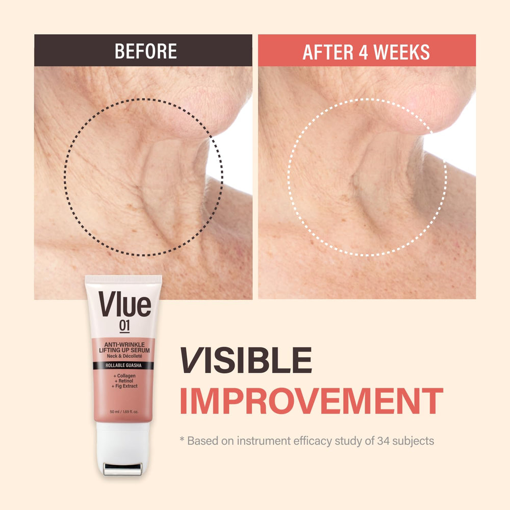 VLUE fig extract visual highlights nourishing anti-aging formula.