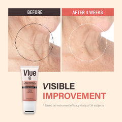 VLUE fig extract visual highlights nourishing anti-aging formula.