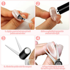 vnjaoi Dual-ended French magnet closeup highlights durable electroplated finish.