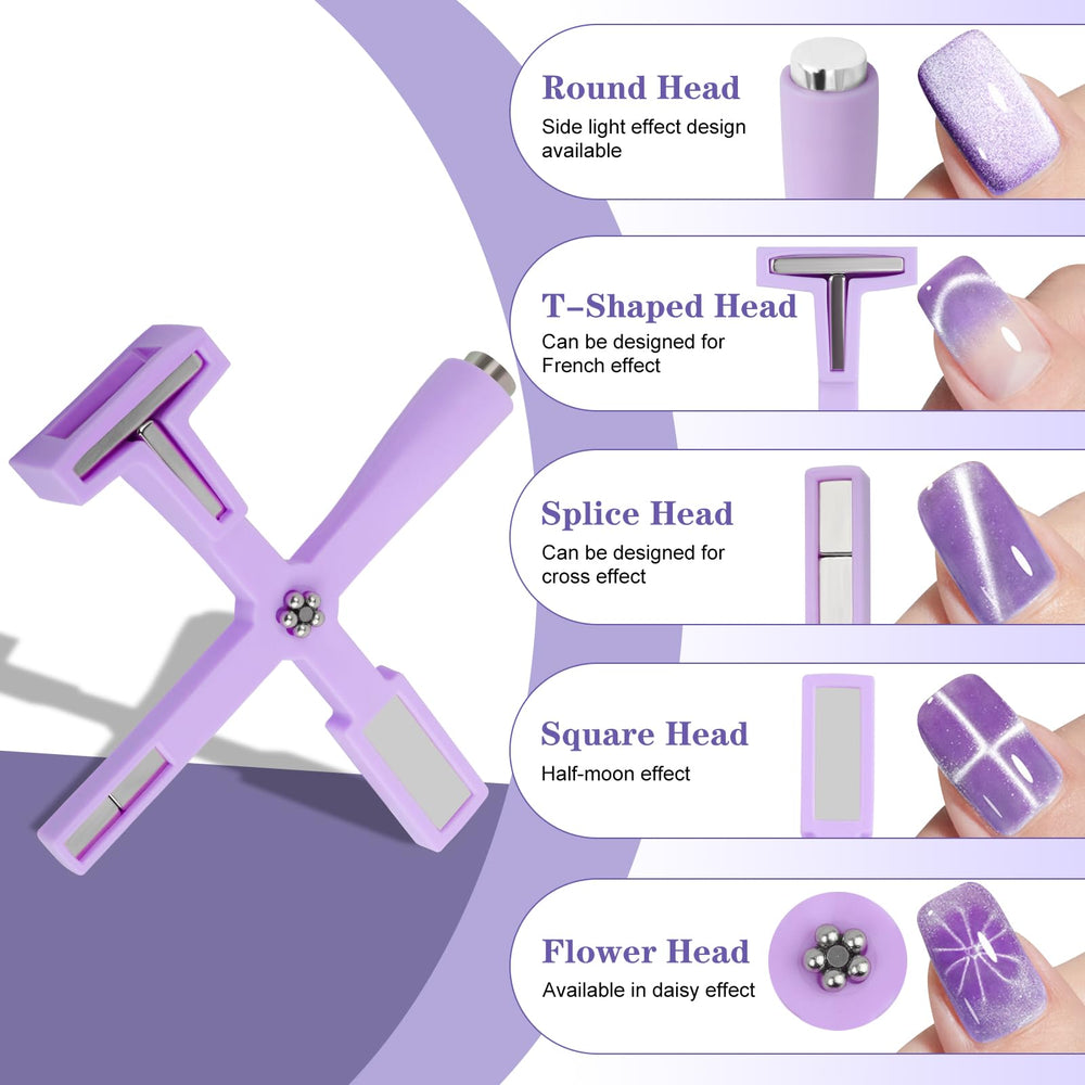 Vnjaoi magnetic nail polish case in purple keeps tools organized and safe.