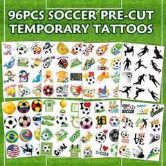 VNXCRAFTIES soccer tattoos ball icon designs are great for quick wear.