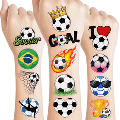 VNXCRAFTIES soccer tattoos design collection for vibrant party favors.