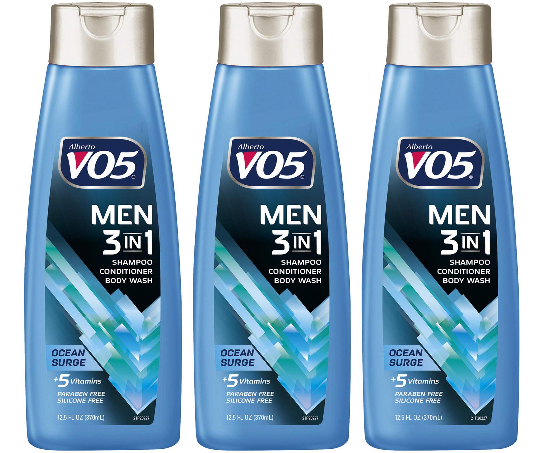 VO5 Men's 3-in-1 Ocean Surge bottle front with fresh scent