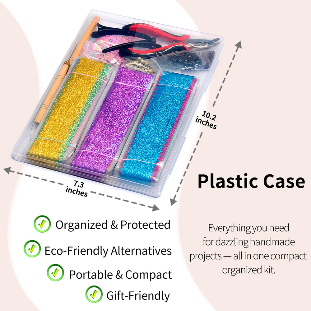 VOBJIKAZE Hair Tinsel Kit includes 8,000 strands for vibrant highlights