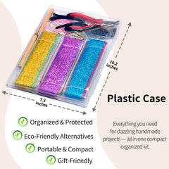VOBJIKAZE Hair Tinsel Kit includes 8,000 strands for vibrant highlights