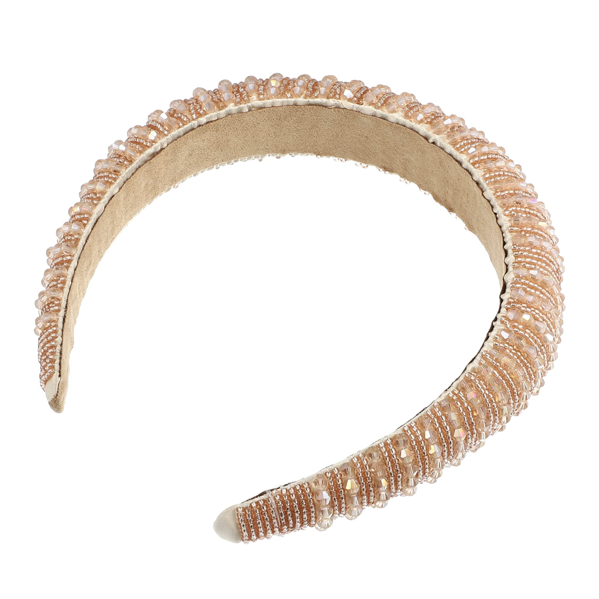 VOCOSTE Crystal Headband enhances party outfits with chic shine and versatility.