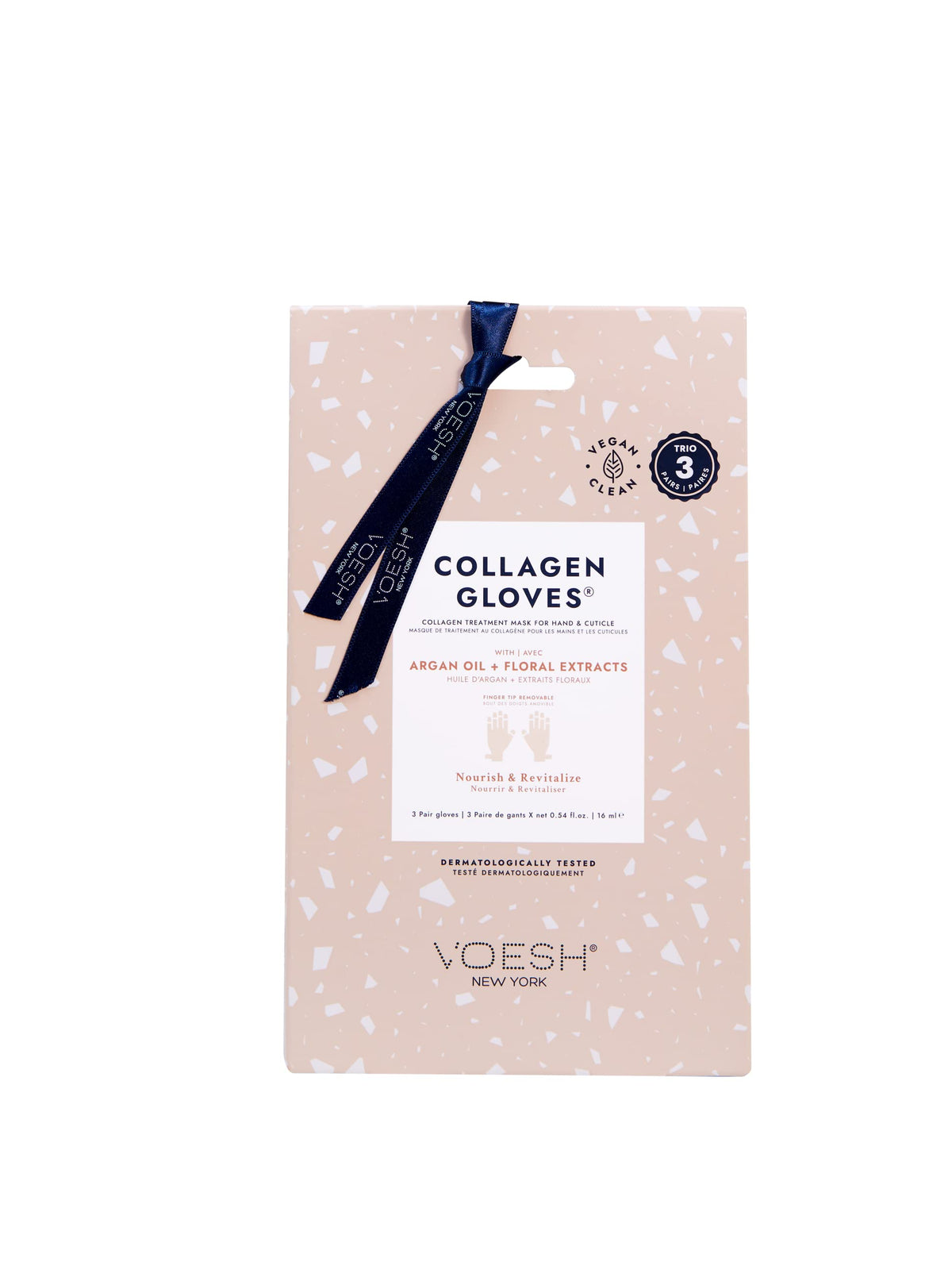 VOESH Collagen Gloves Trio pack image showcasing three moisturizing hand masks.