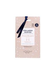 VOESH Collagen Gloves Trio pack image showcasing three moisturizing hand masks.