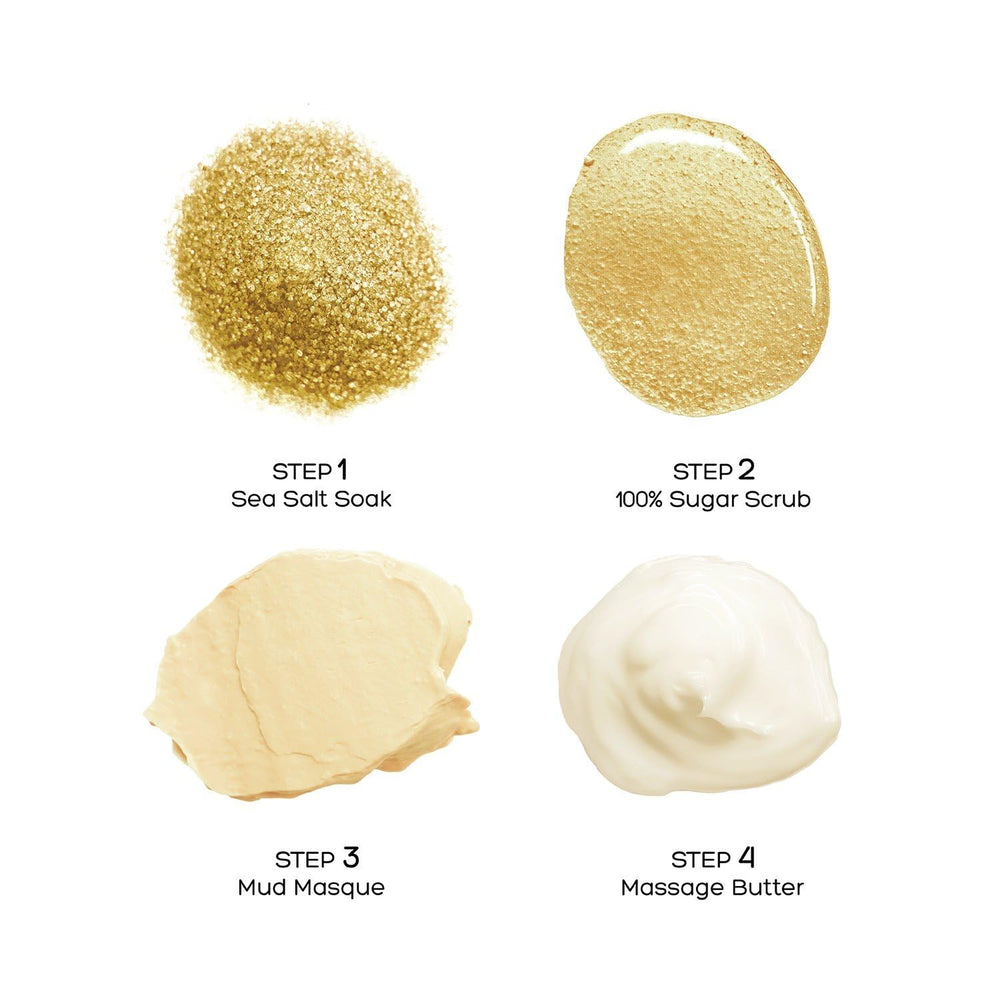 Natural extracts nourish skin during a mango-scented pedicure.