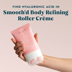 VOESH Smooth'd Roller Creme around the waist and stomach for refined contour.