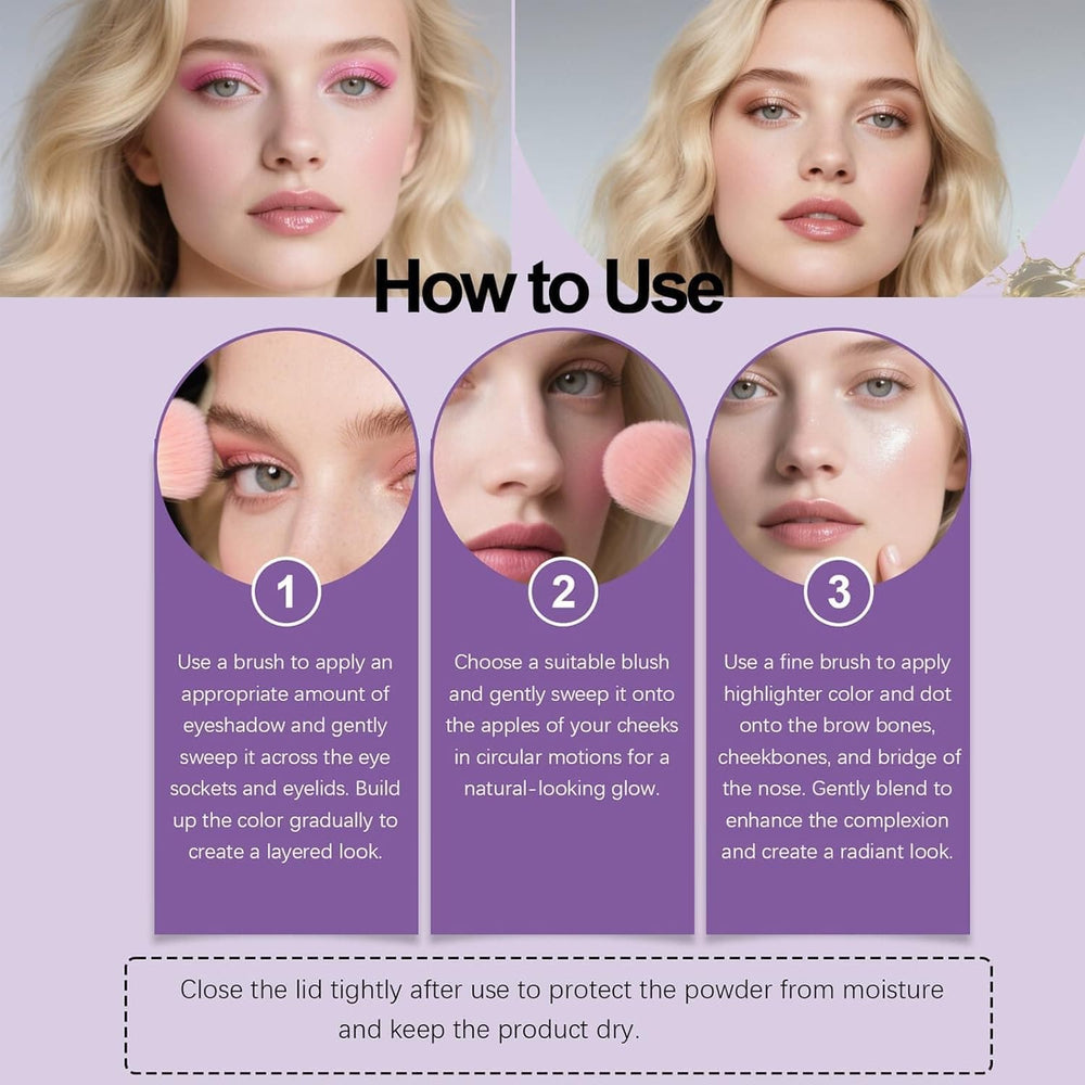 VOGUZY travel friendly palette fits in bag for touch ups