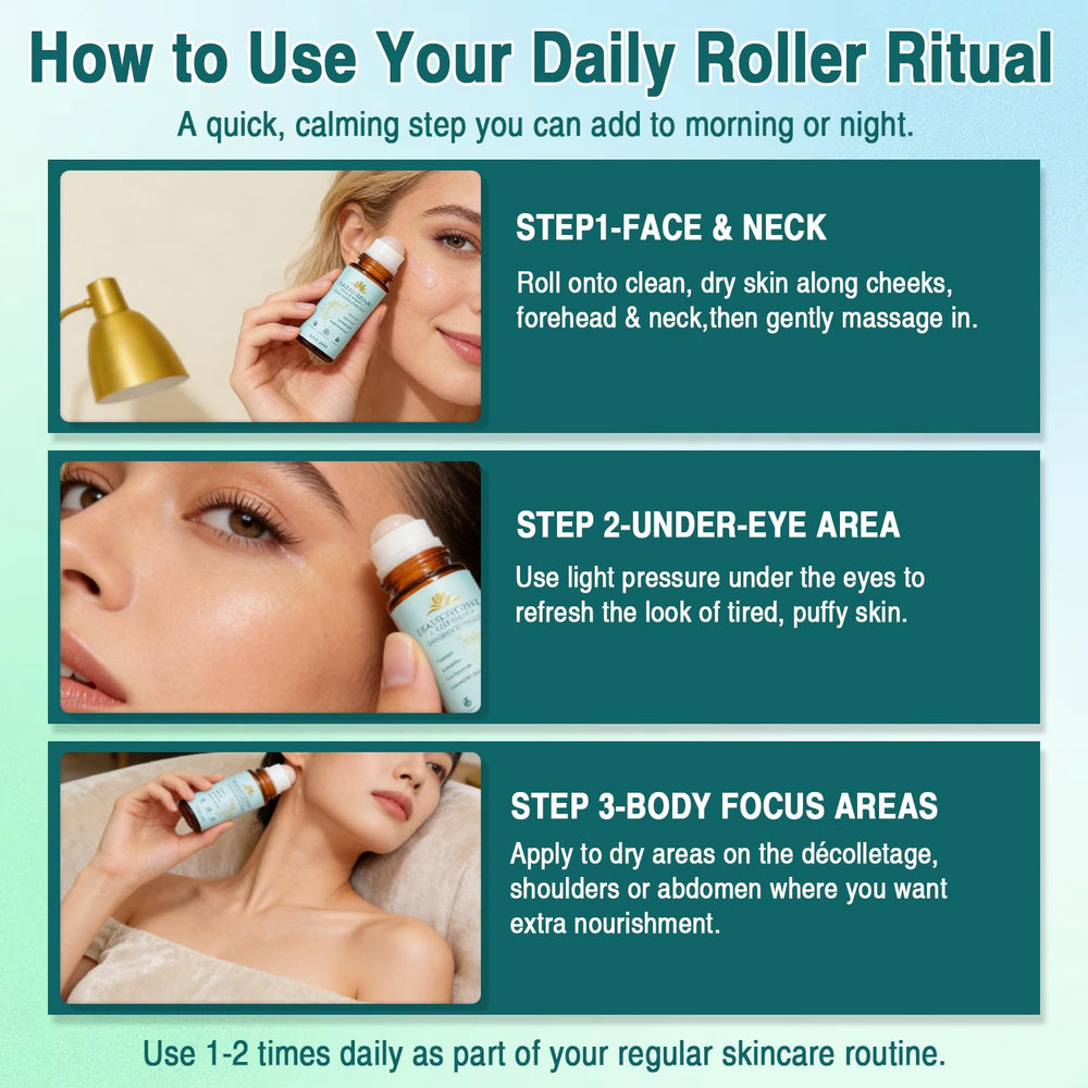 VOGUZY travel-friendly roll-on packaging for skincare on the go