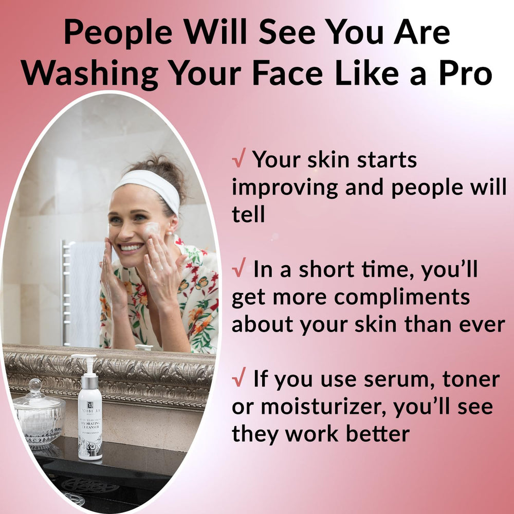 VOIBELLA BEAUTY Face Wash foam dispensing; hydrates while clarifying pores.