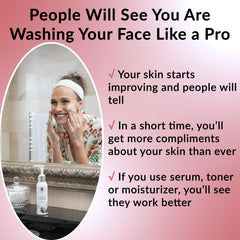 VOIBELLA BEAUTY Face Wash foam dispensing; hydrates while clarifying pores.