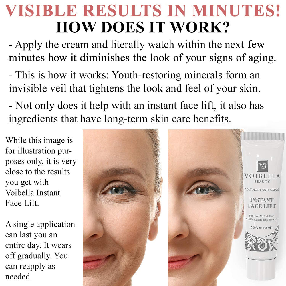 Voibella eye area after application for brighter, rejuvenated look