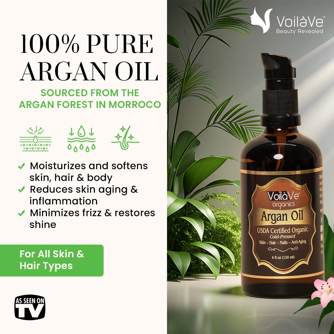 VoilaVe Argan oil dropper enables precise application on face and nails.