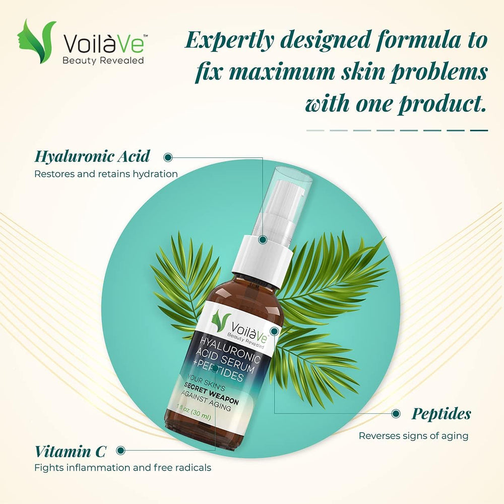 VoilaVe serum under-eye application for a refreshed look.
