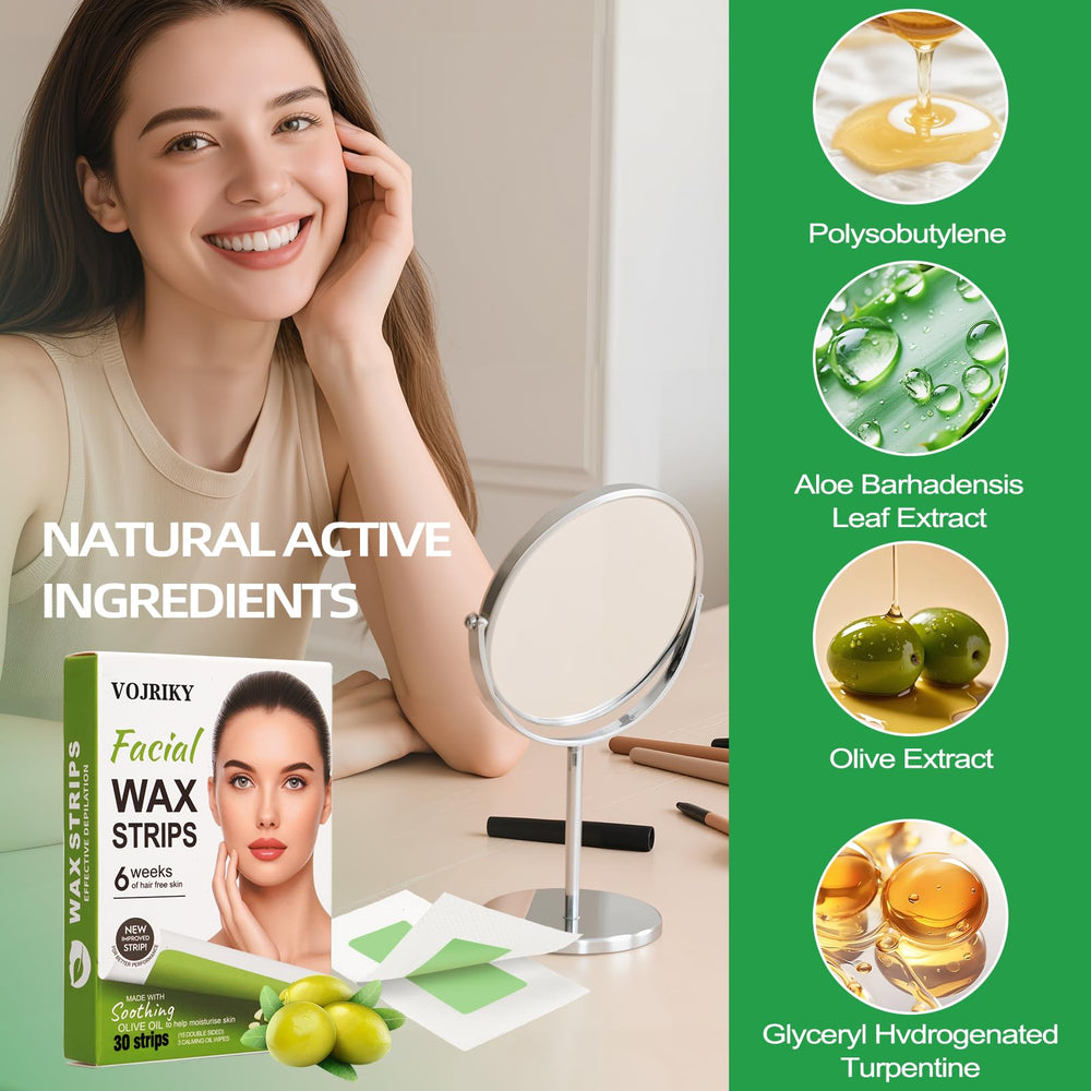 Vojriky body wax strip for efficient hair removal on arms and legs