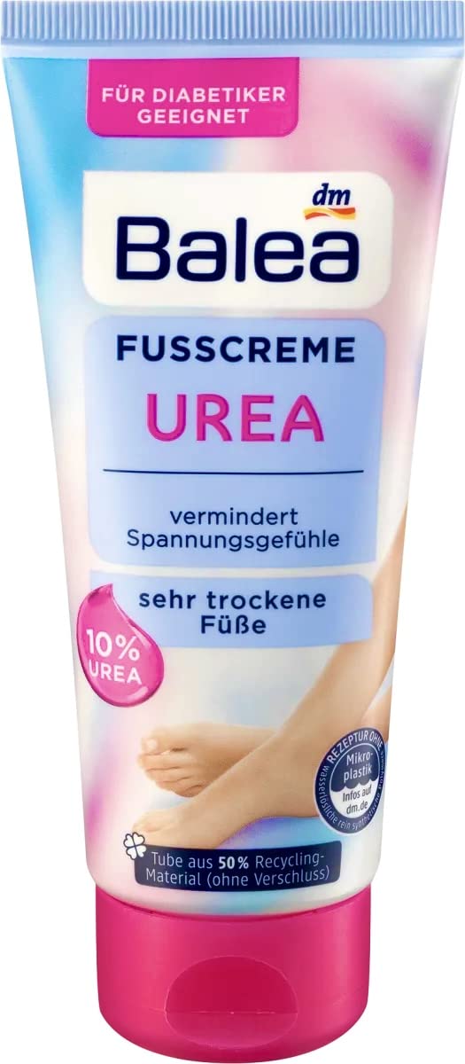 Volans Balea Urea Foot Cream Germany packaging emphasizes trusted origin and quality.