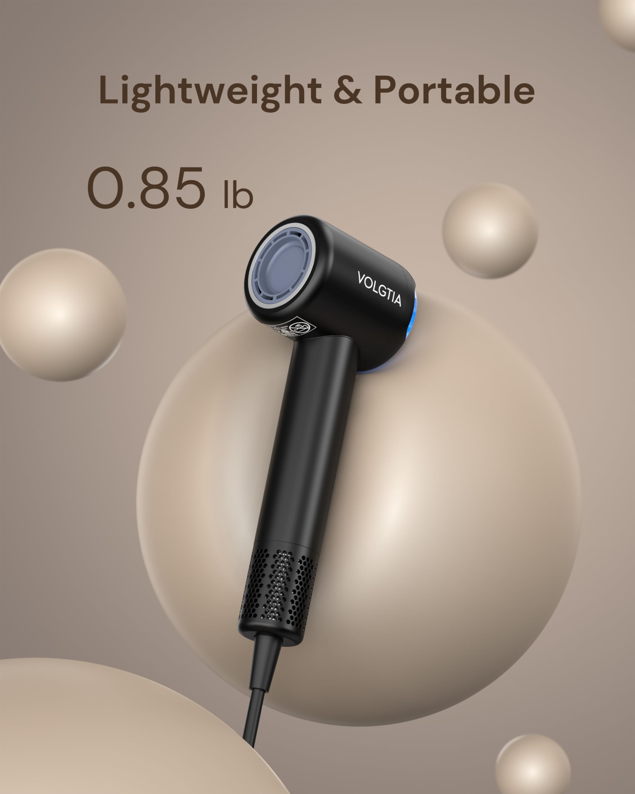 Volgtia safety features include auto shut-off and a fine filter