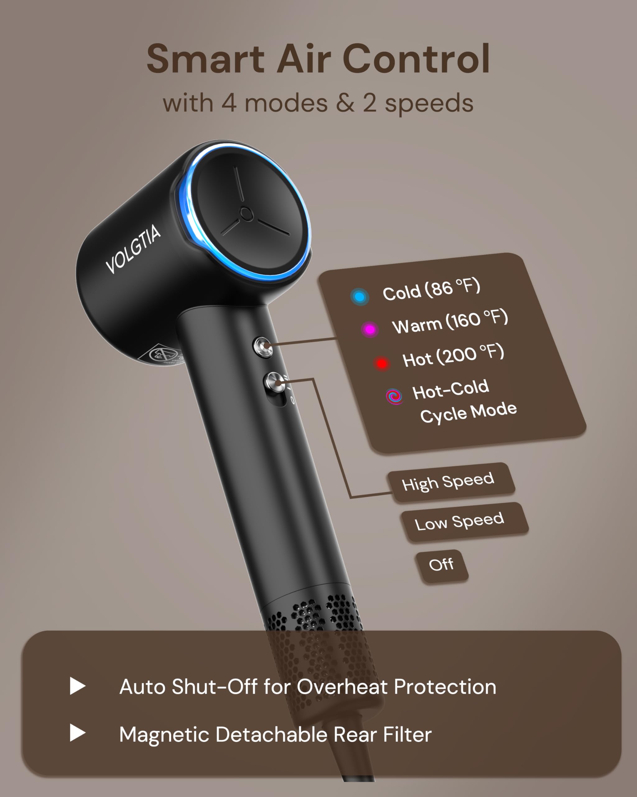 Volgtia compact travel design suitable for on-the-go styling