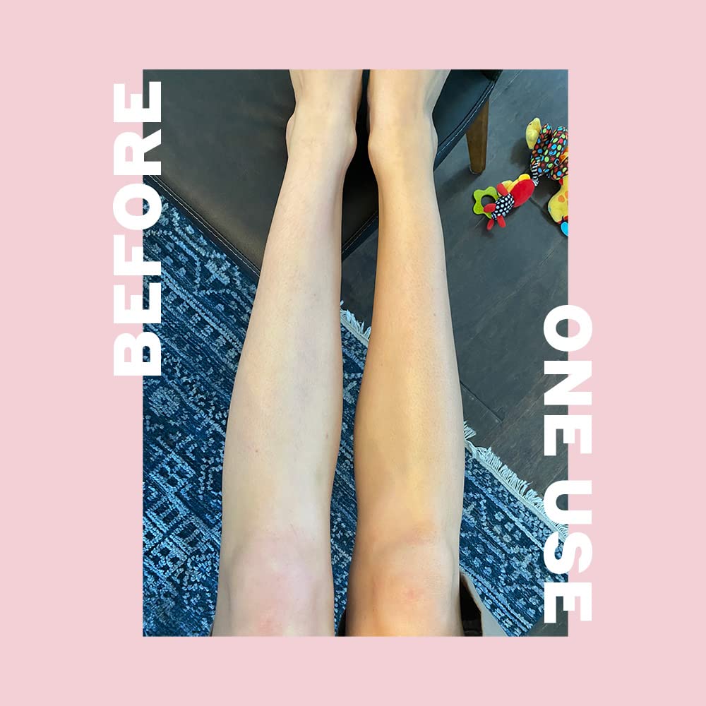 Volition Getaway Glow gradual tan color developing on skin.