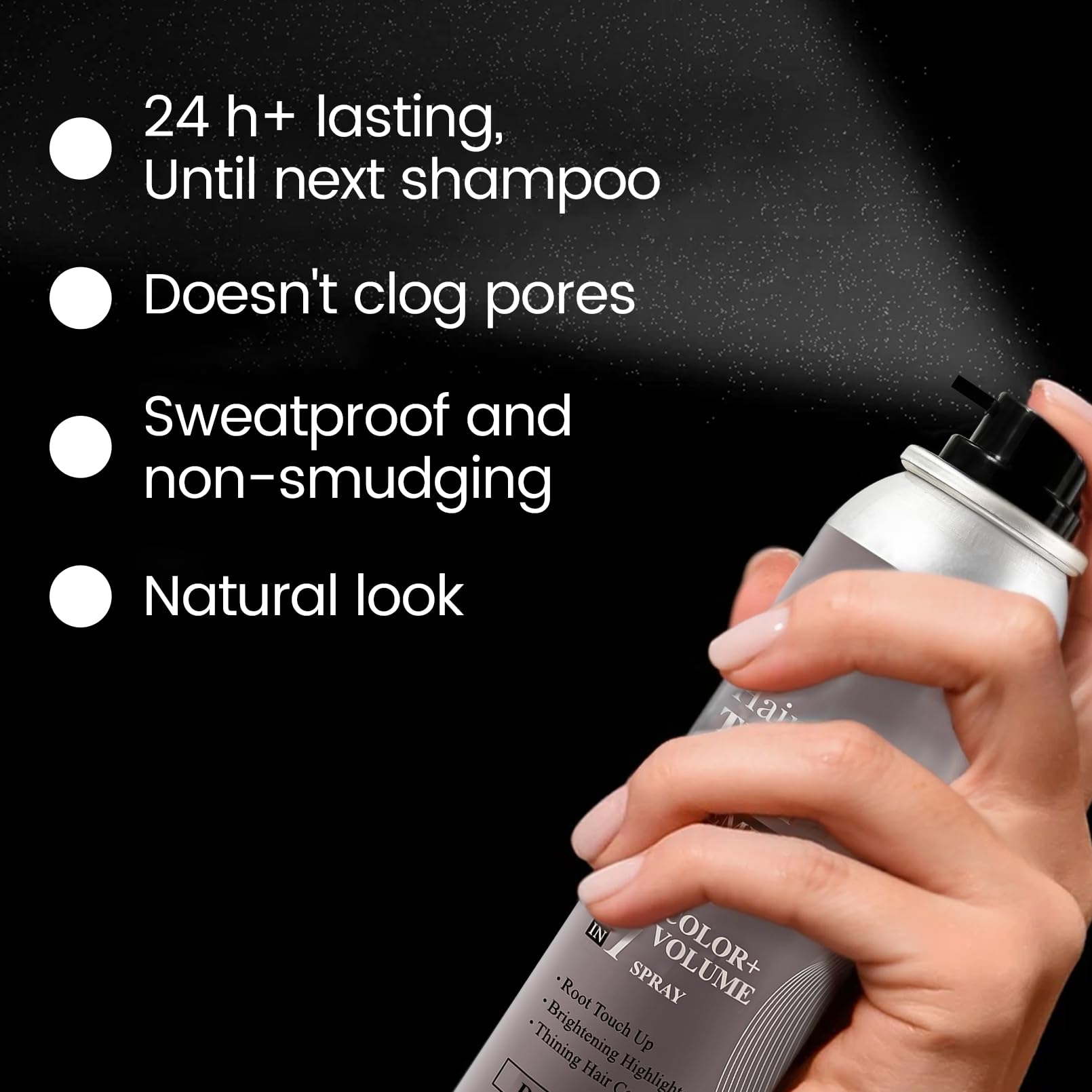 VOLLUCK gray-root concealment helps maintain natural appearance between colors.