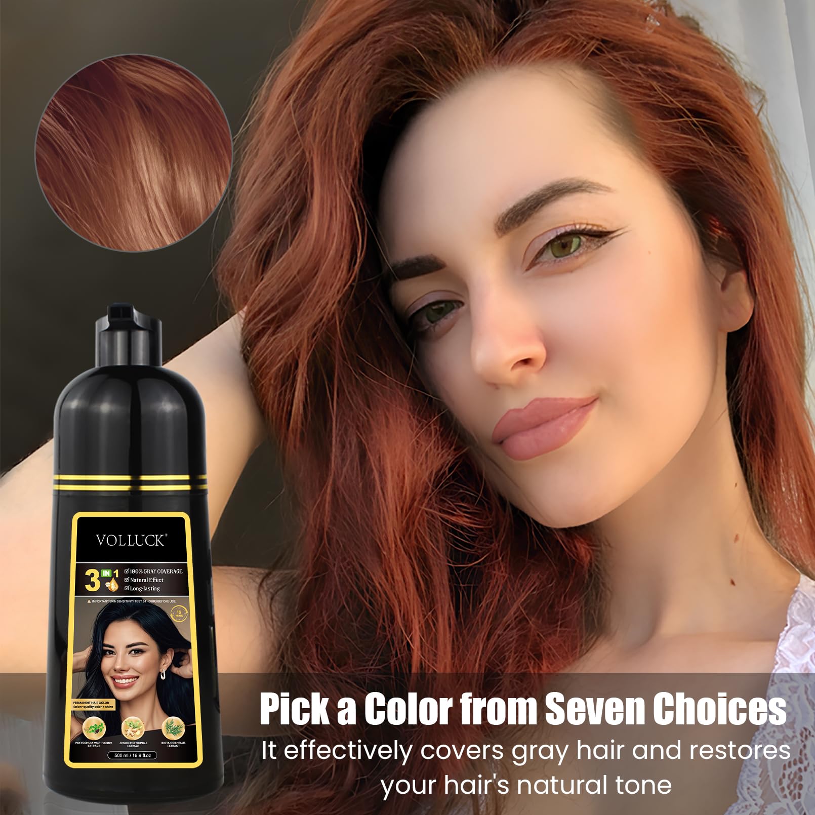 VolLuck in bright bathroom for convenient at-home coloring.