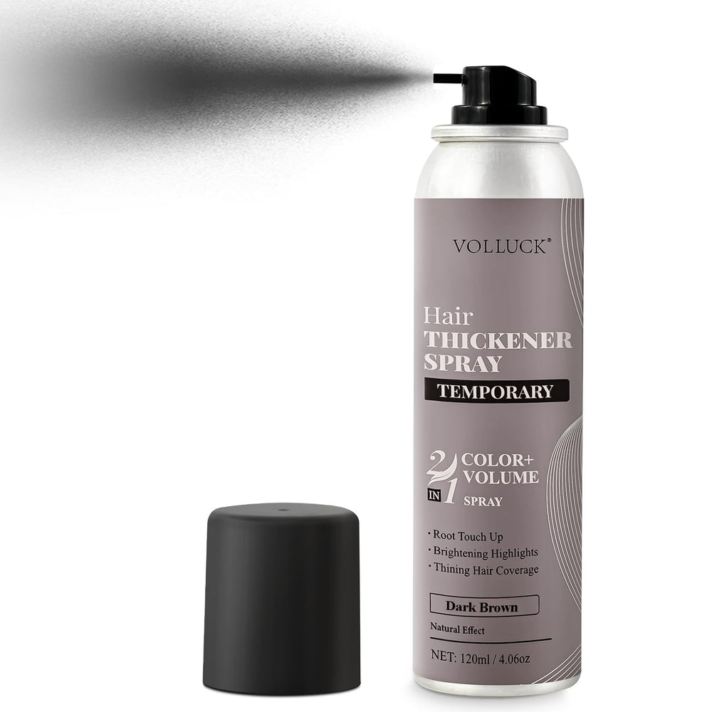 VOLLUCK Hair Thickening Fibers Spray bottle for quick, natural root coverage.