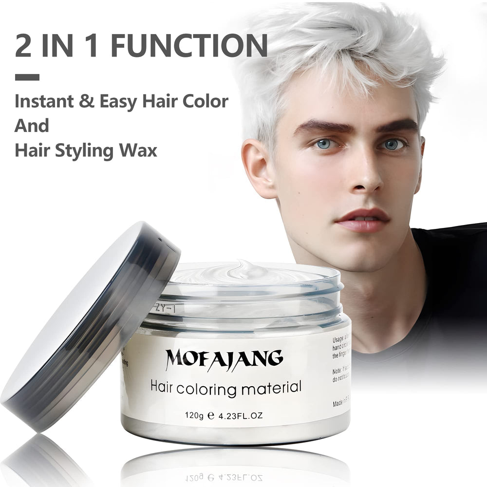 VOLLUCK white wax styling for cosplay looks and party-ready hair.