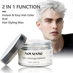 VOLLUCK white wax styling for cosplay looks and party-ready hair.