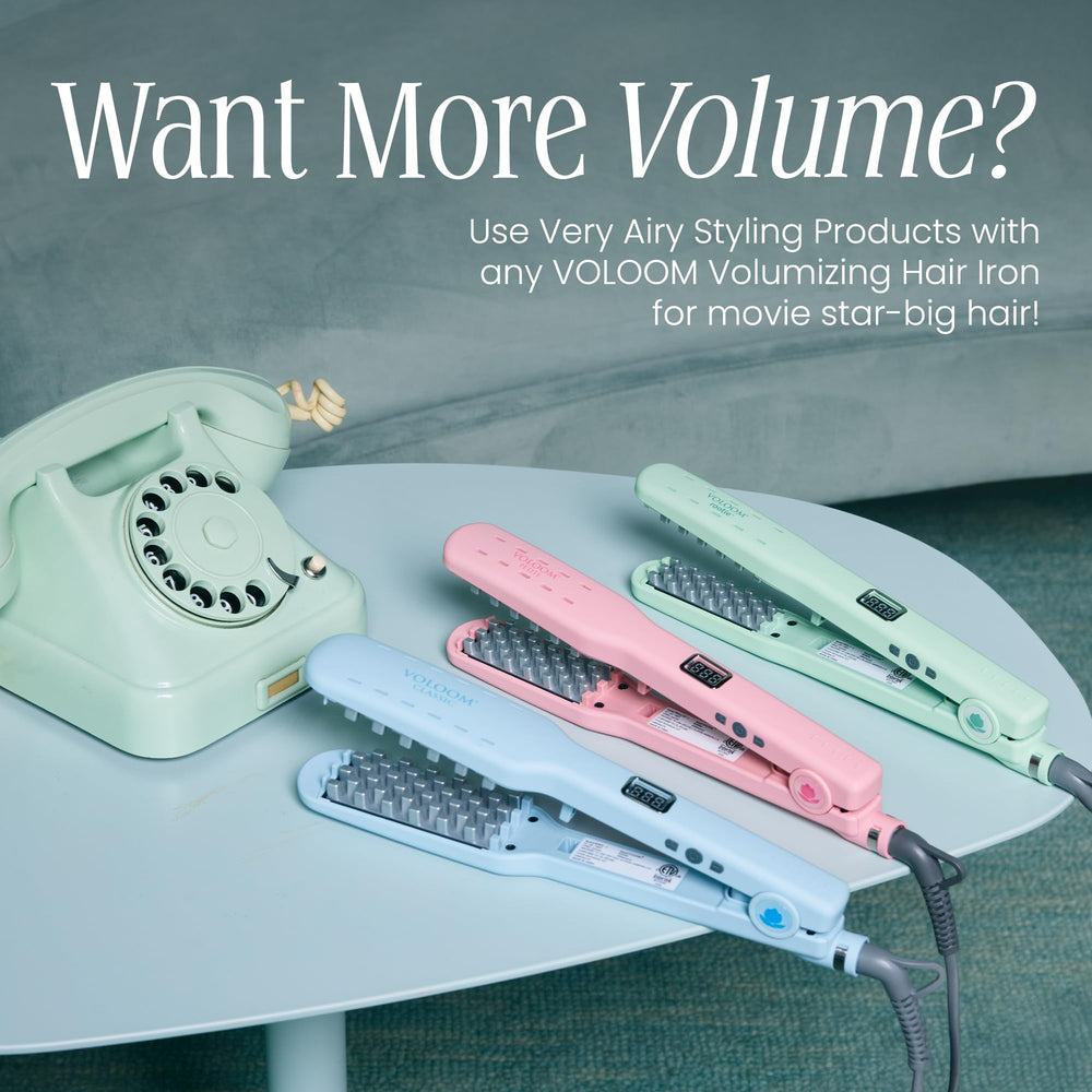 All hair types can enjoy lightweight volume and movement with VOLOOM spray.