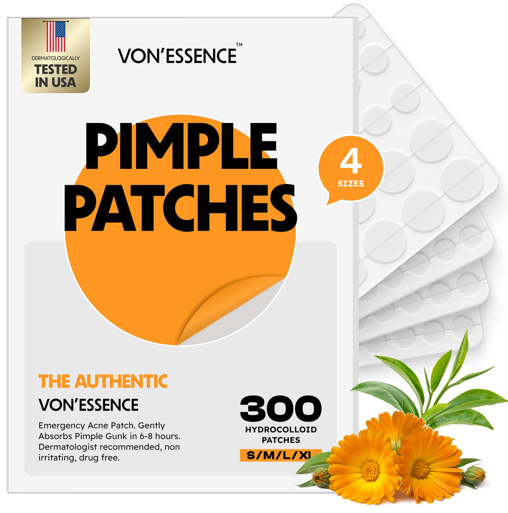 Vonessence 300 patches in four sizes offer versatile blemish coverage for different spots