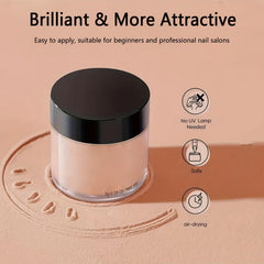 Vonrui dark pink acrylic powder adds color depth for stylish nails