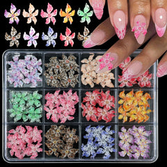 VOTACOS 3D nail charms lily flower design for elegant nail art.