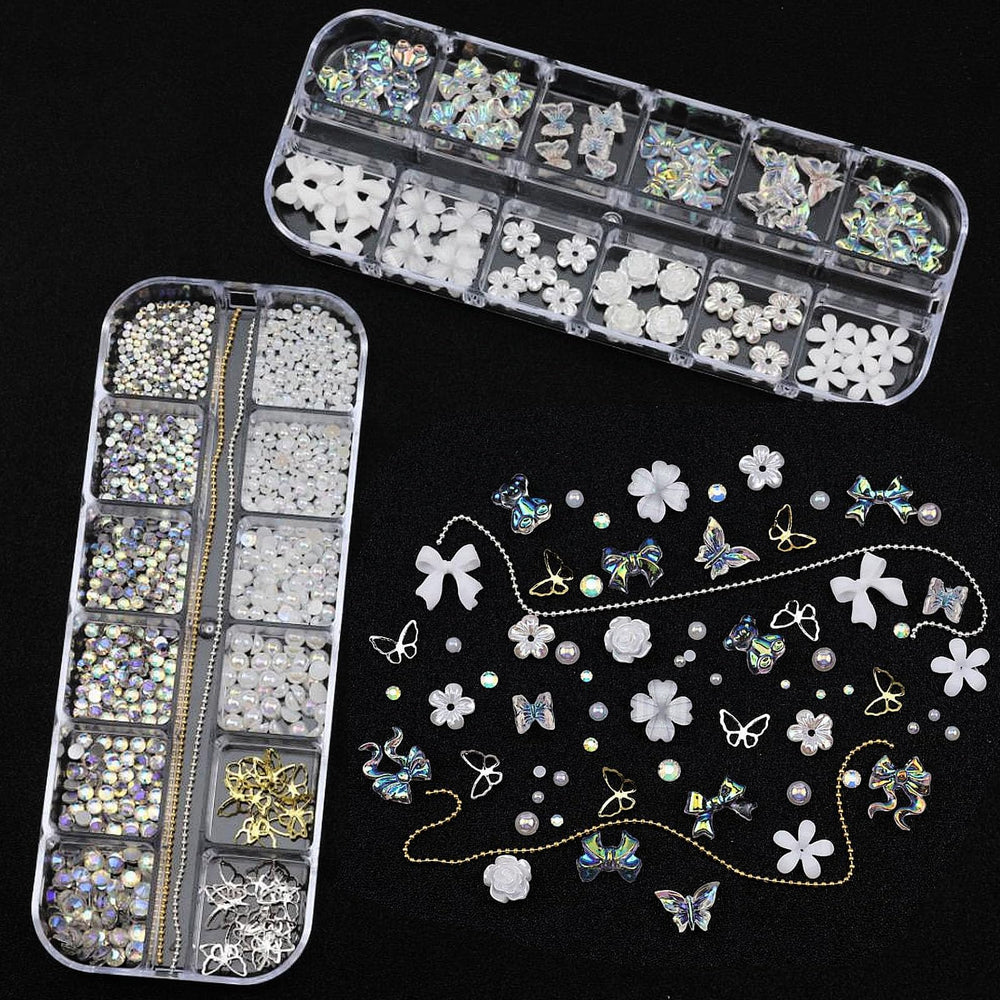 VOTACOS floral charms add delicate flower accents for elegant manicures.