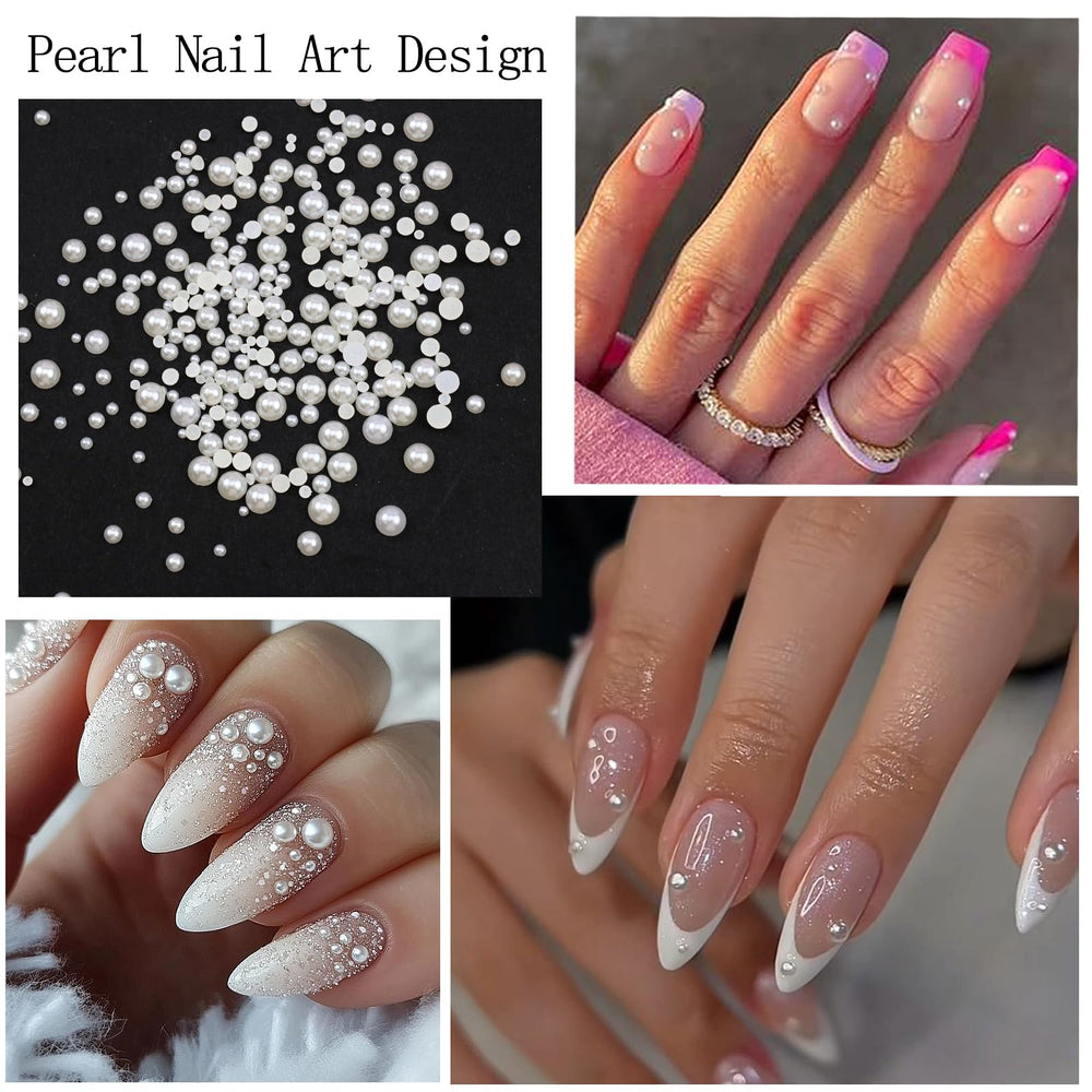 VOTACOS tiny full‑circle pearl 0.03in detail on nails