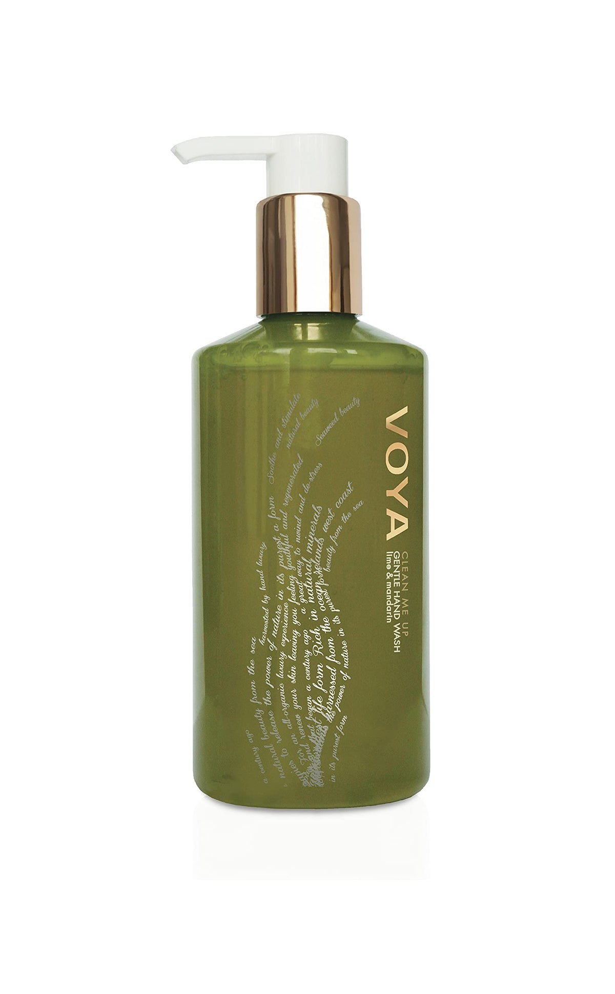 VOYA Clean Me Up handwash bottle-front with lime and mandarin scent for daily cleansing