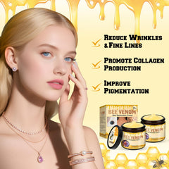 VOYOCUGE Bee Venom Cream container label emphasizes gentle ingredients