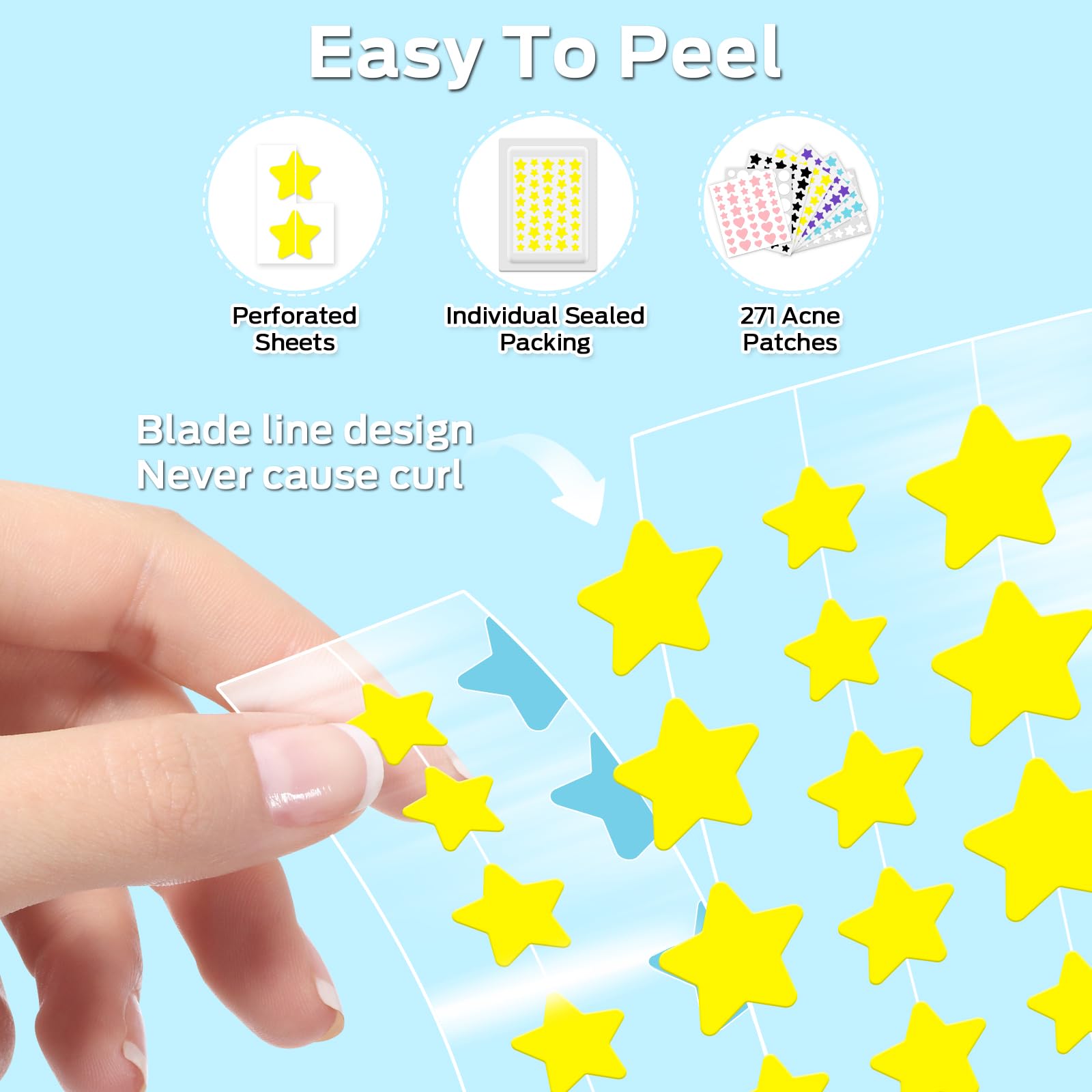 VOZRO hydrocolloid patches adhere securely through the night