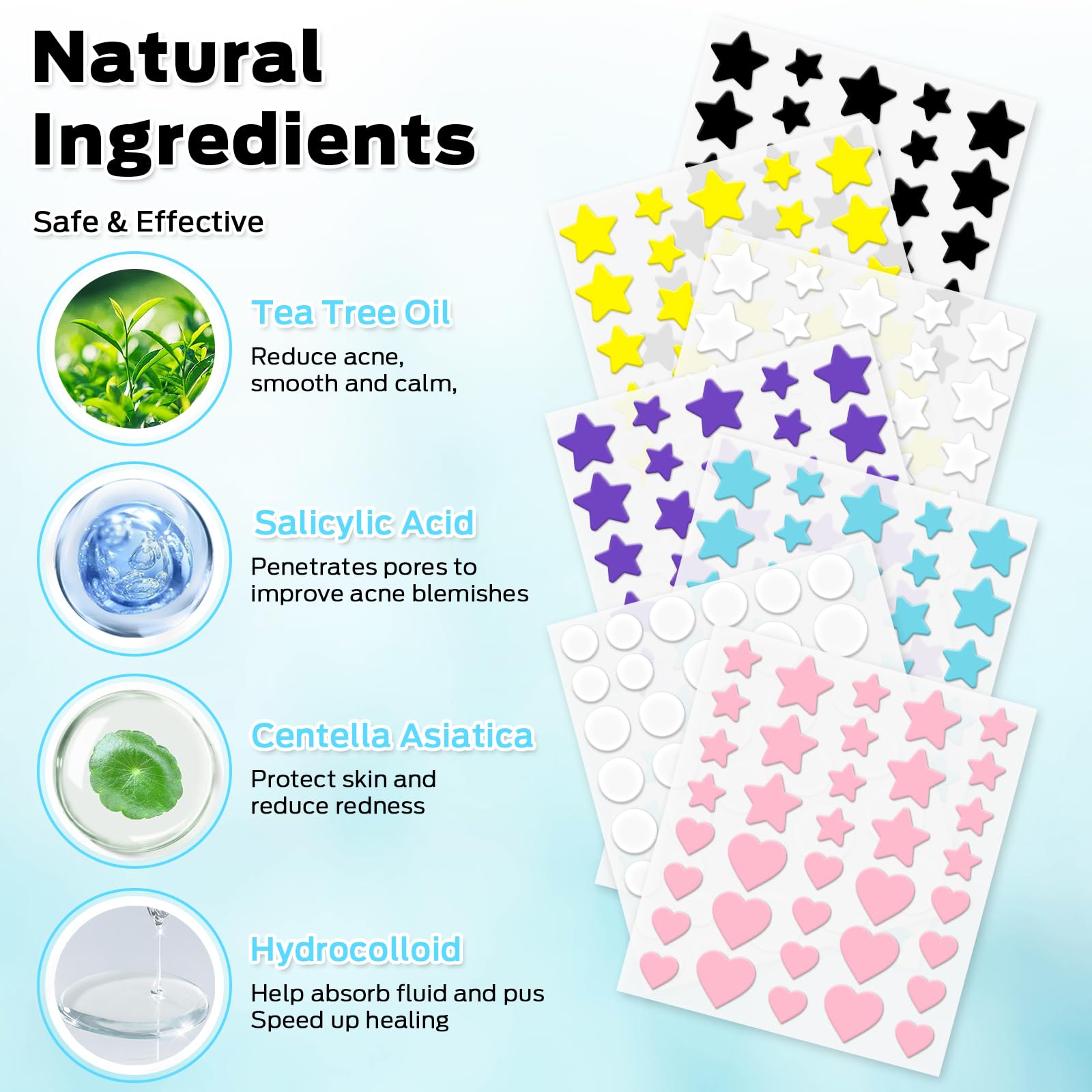 VOZRO pimple patches round pack for versatile blemish coverage