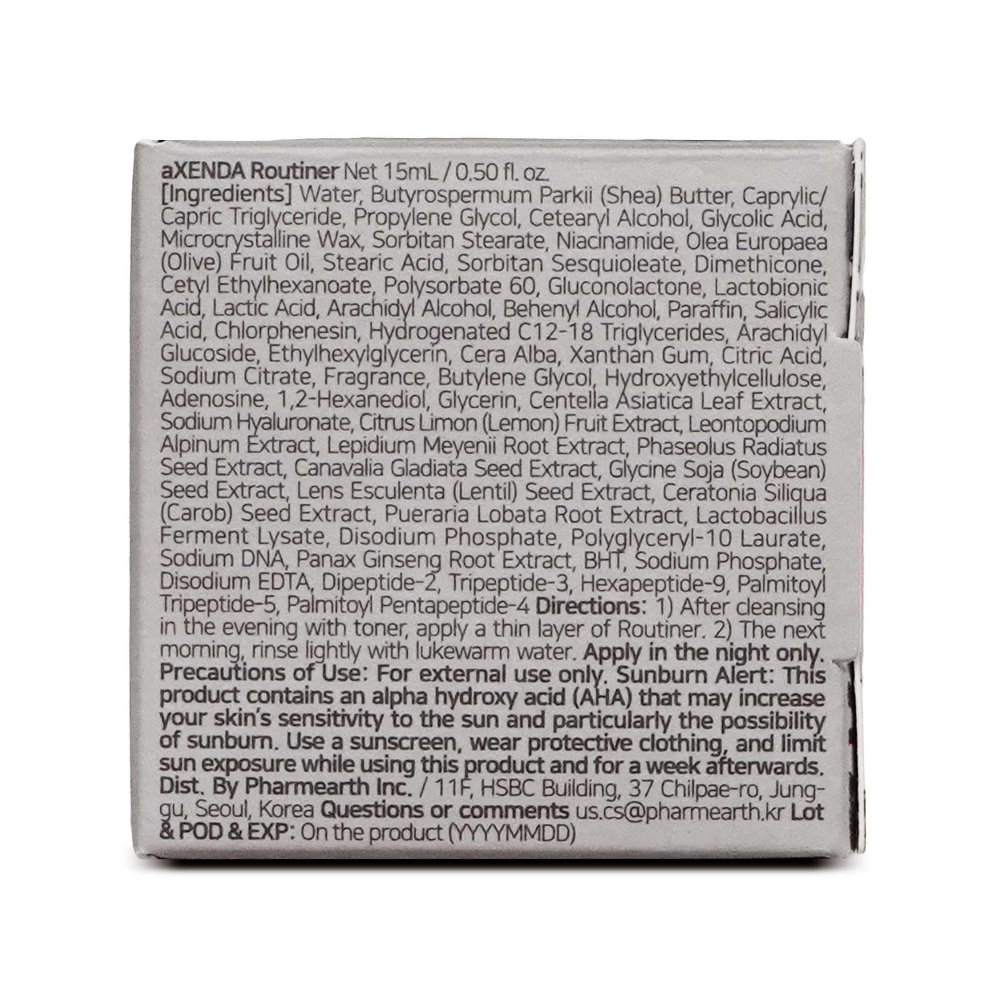 VQM AXENDA Routiner texture after use showing radiant, refreshed skin.