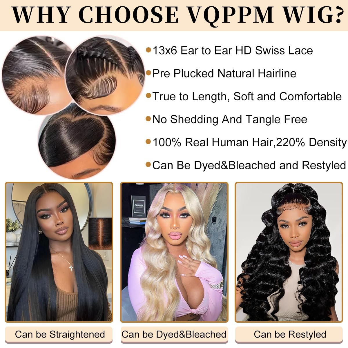 VQPPM 220 density body-wave wig adds fullness.