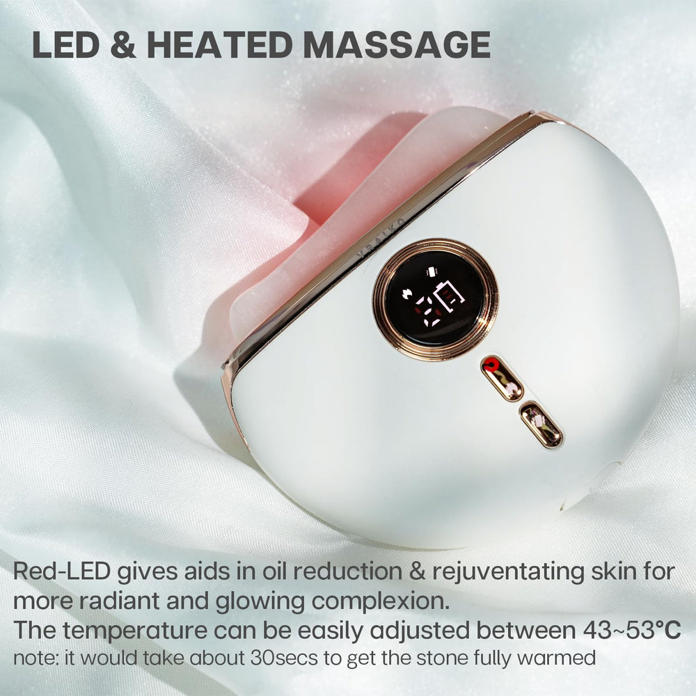 VRAIKO Aurora vibration mode engaged for a relaxing facial massage.