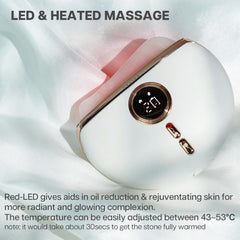 VRAIKO Aurora vibration mode engaged for a relaxing facial massage.