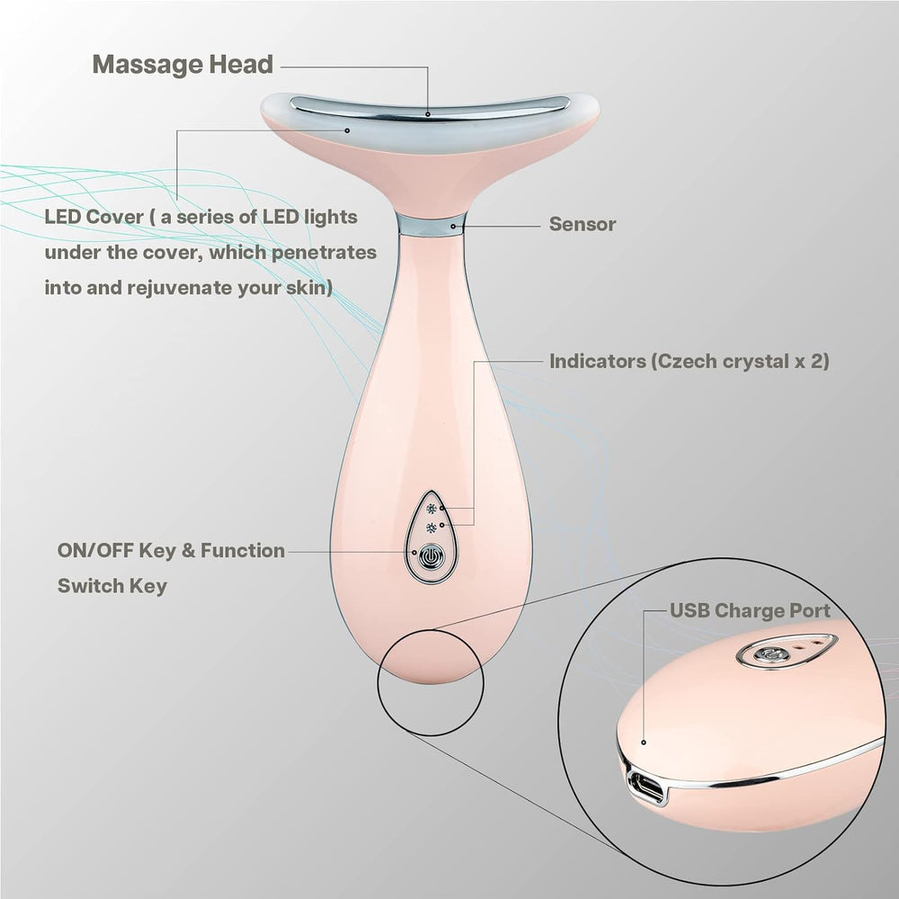 VRAIKO Lily adjustable-vibration-modes offer personalized facial massage.